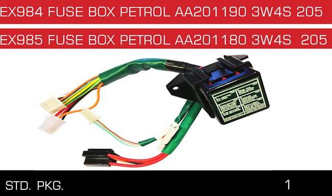 EX984-85 FUSE BOX PETROL AA201190 80 3W4S 205